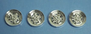 Set of 4 New Revell Chevy Rally Chrome 5 spoke Magnum Style Rims 1/25 Scale - Picture 1 of 8