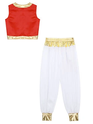 Disfraz de príncipe árabe para niño Disfraz para niños Fiesta de Halloween Traje de rata callejera Juegos con disfraces Foto 1 de 4