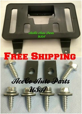 For 09-15 HONDA PILOT 2009-2015 FRONT BUMPER LICENSE PLATE FRAME HOLDER BRACKET Foto 1 de 4