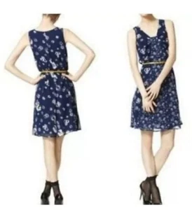 NWT Jason Wu For Target Navy Floral Dress Sz XS - Picture 1 of 7