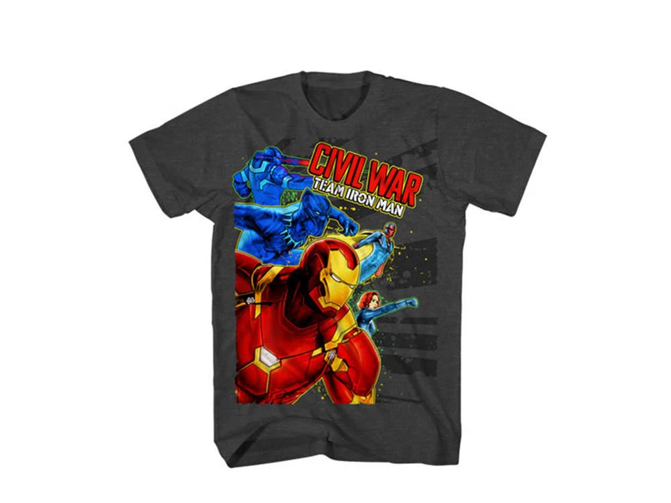 Camiseta Marvel Capitán América Equipo Guerra Civil Iron Man You Cannot Run Niños Foto 1 de 1