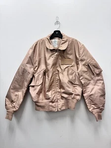 USGI GENUINE USAF TAN NOMEX FIRE RESISTANT SUMMER FLYERS JACKET CWU-36/P - LARGE - Picture 1 of 10