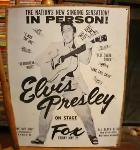 Letrero de metal Elvis Presley (reproducción) - Imagen 1 de 2