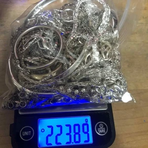 8288 Untested Marked Sterling 925 Scrap 223 grams No stones - Picture 1 of 2