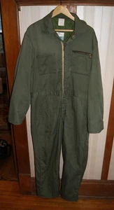 Vintage 70er SEARS Arbeit Freizeit grün Overall 44R Michael Myers Halloween fleckig - Bild 1 von 12
