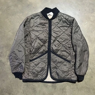 Vintage 70s Ted Williams Sears Brown Quilted Bomber Jacket 1970s True Vintage - Image 1 of 4