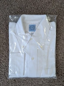 Mercer & Sons New White Oxford Cloth Button Down OCBD 15.5 x 34 Made in USA - Picture 1 of 2