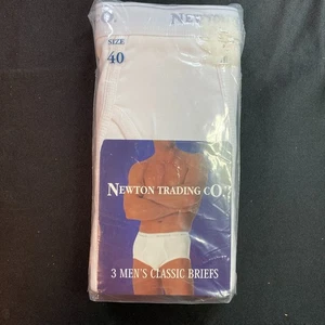 Newton Trading Co New in Package 3 Pack Men's Classic Briefs Size 40 100% Cotton - Picture 1 of 6