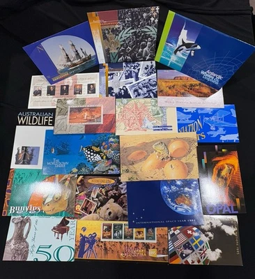 🤗 Bulk 19 x Australia Post Stamp Packs Booklets Mint all Different - see scans - Image 1 of 4