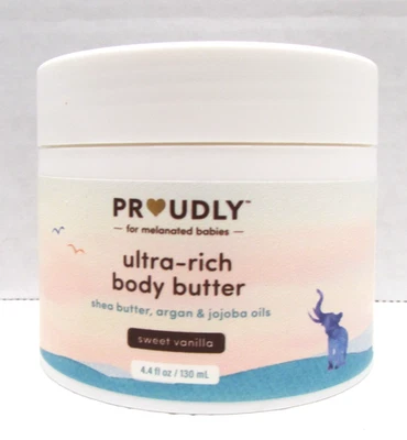 2 PROUDLY Ultra-Rich Body Butter Lotion Babies Kids Adults Sweet Vanilla 4.4 oz - Image 1 of 4