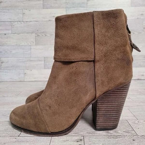 Damen Rag & Bone Newbury Braun Wildleder Leder High Heel Stiefel Größe 38,5 / 8,5 - Bild 1 von 11