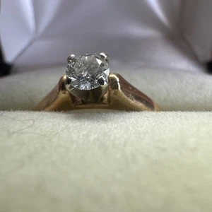 Vintage Engagement Ring 10K Real Diamond - Picture 1 of 4