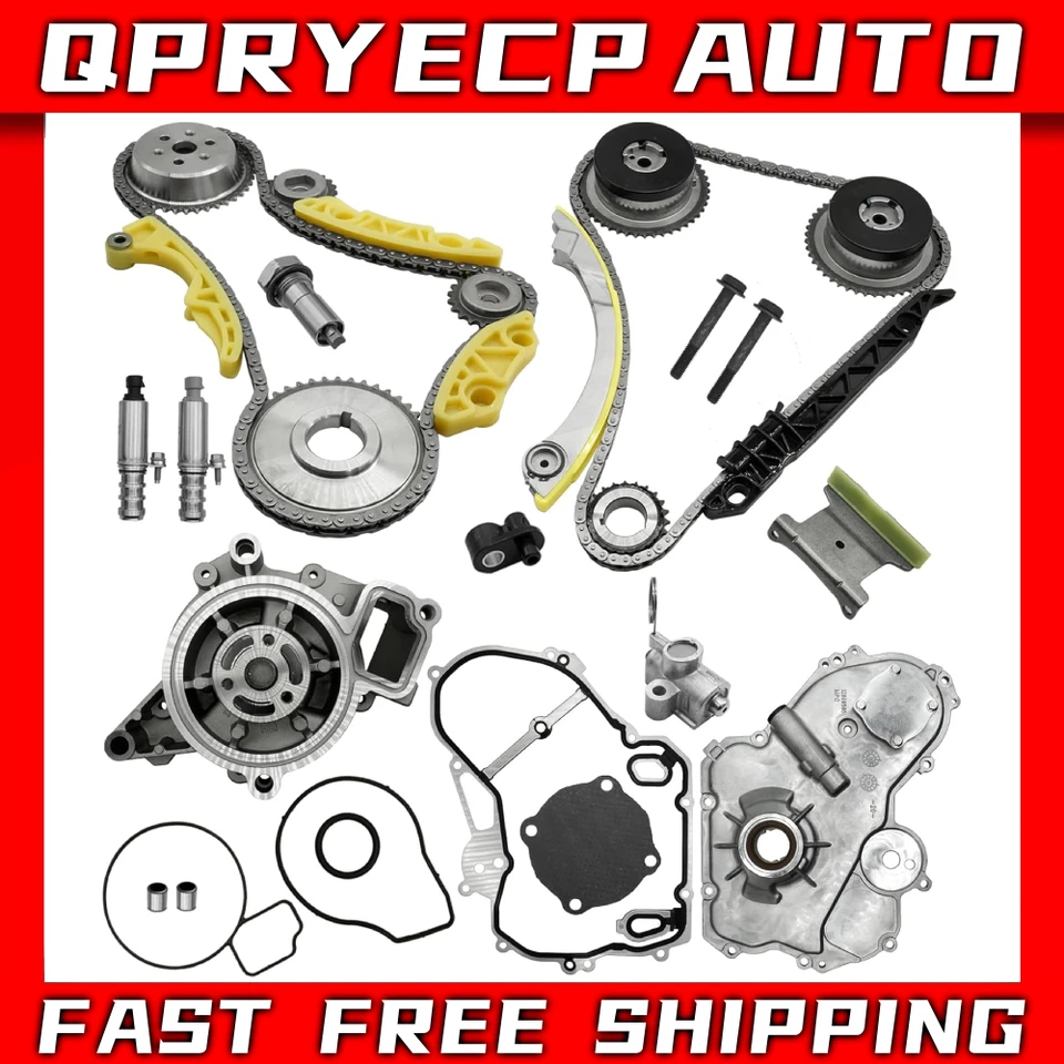 Timing Chain Kit Water&Oil Pump for 09-17 GMC Terrain Chevy Equinox Malibu 2.4L Foto 1 de 4