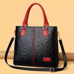 Luxus Leder Schulter Designer Damen Handtasche Umhängetasche Damentasche Beuteltasche groß - Bild 1 von 14