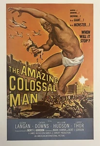 Amazing Colossal Man Movie Poster Sci-Fi Monster Horror Wall Art Decor Print - Imagen 1 de 3