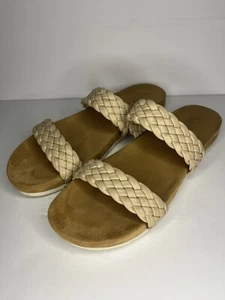 Cliffs Sandals Size 9 Tan White Mountain Cream Slide Womens Shoe - Picture 1 of 6