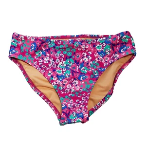 J. Crew Factory Girls Bikini Bottom Size 12 Multi Brilliant Plum Regal NWOT - Picture 1 of 4