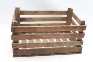 Old Wooden Box Fruit Bottle Transport Box Rental Packaging Vintage - Picture 1 of 7