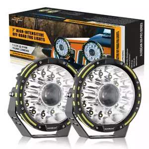 Auxbeam 7" Round Off Road LED Driving Lights 360-PRO 230W 33332LM (Pack Of 2) - Foto 1 di 9