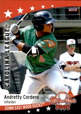 2018 Carolina League All-Stars Choice #10 Andretty Cordero Dominican Republic DR
