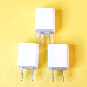 LOT 3x 100% GENUINE APPLE A1385 WALL CHARGERS PLUG AC POWER ADAPTER IPOD IPHONE - Picture 1 of 9
