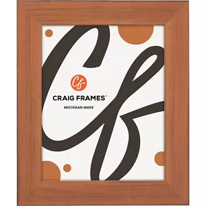 Jasper, 1.5" Bourbon Orange Picture Frames, Common Sizes 4x5 - 24x36 - Picture 1 of 7