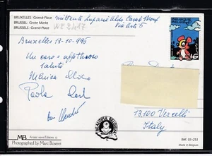 Francobollo Stamp Postcard Belgio ISOLATO per Italia Macherot 1996 WE2417 - Picture 1 of 1