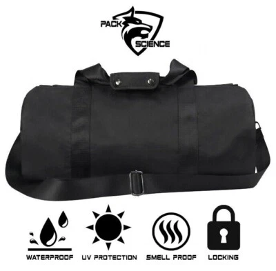 Pack Bolsa de Lona Forrada en Carbono a Prueba de Olores Ciencia Bloqueo Olor Menos Bolsa de Alijo L Foto 1 de 4