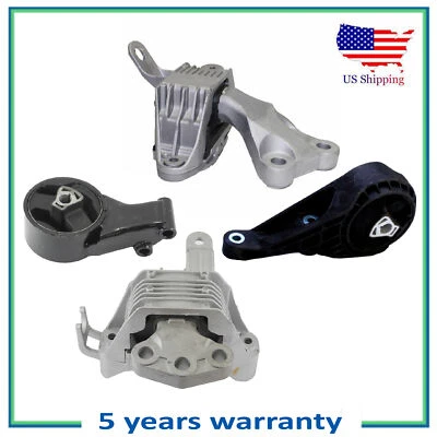 Set 4PCS Engine Motor & Auto Trans Mount For 2016 Chevrolet Cruze Limited 1.4L — 第 1/4 张图片