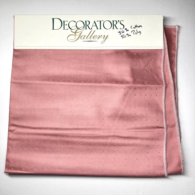 Muestra Tela Tapicería Galería Decoradores 26" Panel Polialgodón Lunares Rosa Foto 1 de 4