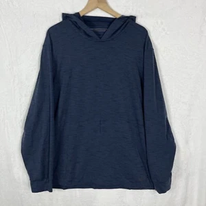 Nike Yoga Felpa con Cappuccio Uomo 2XL Blu Pullover Performance Elasticizzata Palestra DQ4886-491 - Foto 1 di 9
