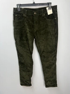 Pantalones de mezclilla St. John's Bay verde o azul de pana con cordón elástico para hombre muchas tallas Foto 1 de 4