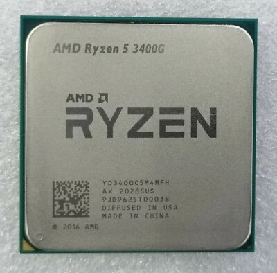 AMD Ryzen 5 3400G APU Processor Socket AM4 R5 YD3400C5M4MFH Desktop CPU - Image 1 of 3