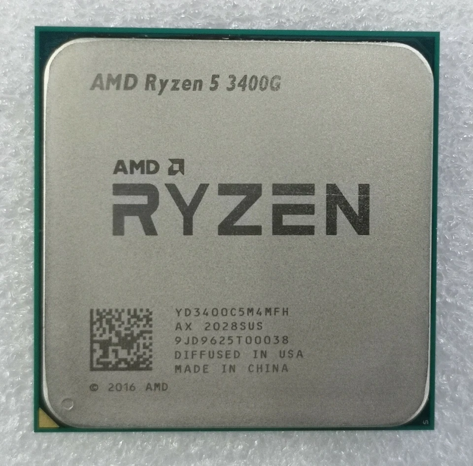 AMD Ryzen 5 3400G APU Processor Socket AM4 R5 YD3400C5M4MFH Desktop CPU - Image 1 of 3