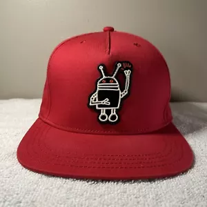 Gorra de béisbol roja COACH x Keith Haring Collaboration con adornos de cuero - Imagen 1 de 7