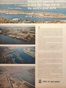 Port of San Diego Lindbergh Field Marine Terminal Shelter Vintage Print Ad 1967 - Picture 1 of 4