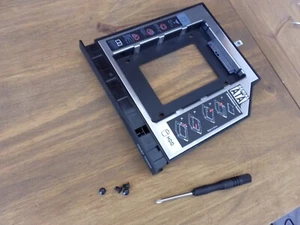12.7mm SATA DVD CADDY SECOND 2ND HDD DISQUE DUR SSD ORDINATEUR PC ASUS F75A - Afbeelding 1 van 5