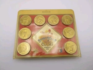 1992 Sports Stars Collector Solid Brass Coins MLB Series 1 Puckett StrawberryEtc - Bild 1 von 6