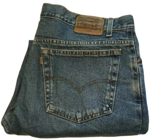 Jeans azules Levi's 540 para hombre (38 X 30 reales) calce relajado lavado medio desteñido - Imagen 1 de 8
