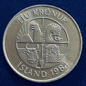 1984 Iceland 🇮🇸 • 10 Kronur • Uncirculated - Picture 1 of 4