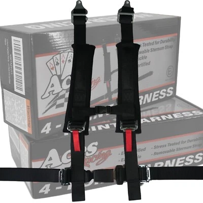 Four Point Harness w/ EZ Buckle Technology E4 Certified UTV RZR X3 YXZ OffRoad - Image 1 of 4