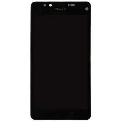 OLED Digitizer Frame Assembly for Microsoft Lumia 950 Black Replacement Repair - Image 1 of 2