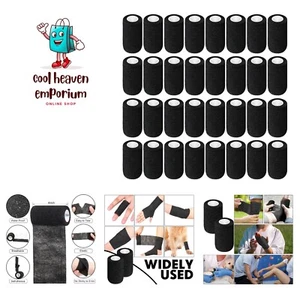 36 Pcs Self Adherent Bandage Wrap Breathable Cohesive Bandage Elastic Adhesiv... - Picture 1 of 7