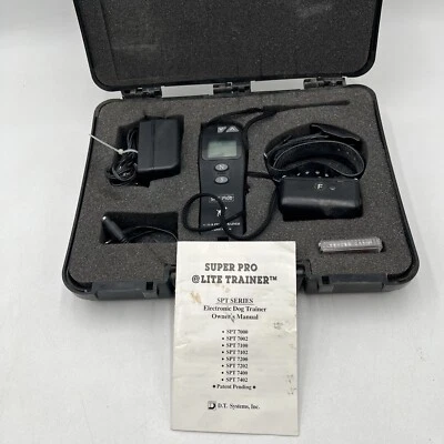 Super Pro eLite Dog Trainer Spt 7100 1.25 Mile, Collar W/case & Book -PARTS ONLY - Image 1 of 4