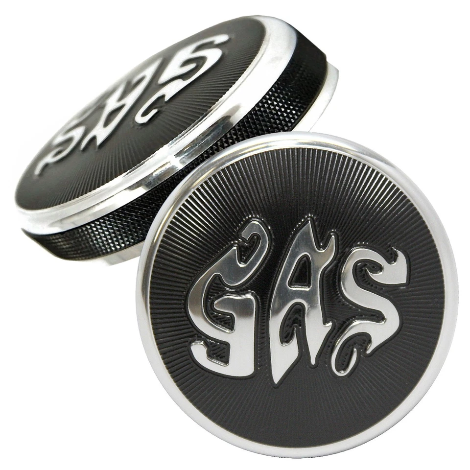 Tapa de combustible negra Triumph Bonneville cubierta de gasolina "gas" para modelos Hinckley (1-CAP) Foto 1 de 1