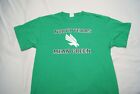university of north texas mean vert t-shirt homme grand logo aigle vert neuf