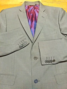 Cappotto sportivo Ermenegildo Zegna 40 grigio lana Italia blazer saks 5362 orlo aderente - Foto 1 di 19
