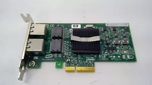 HP NC360T 412651-001 PCI Express Dual Port Server Adapter Low Profile Bracket - Picture 1 of 3