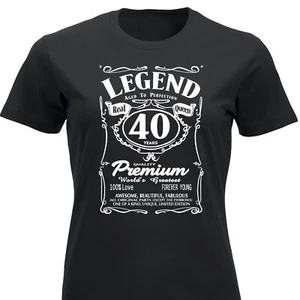 40º Cumpleaños Regalos para Ella Mujeres 40 Años Divertida Camiseta Hombre Cumpleaños Camiseta Reino Unido - Imagen 1 de 14