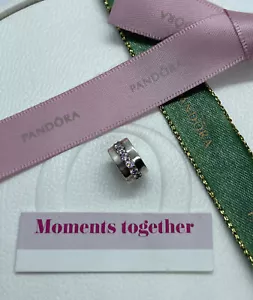 Pandora Clip Charm 791972PCZ Pink Shining Path Fixed Bead Silver genuine ale - Bild 1 von 8